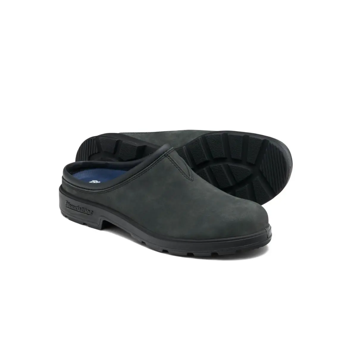 Blundstone 2420 Leather Clogs Rustic Black Men`s US 9 Water Resistant Clogs