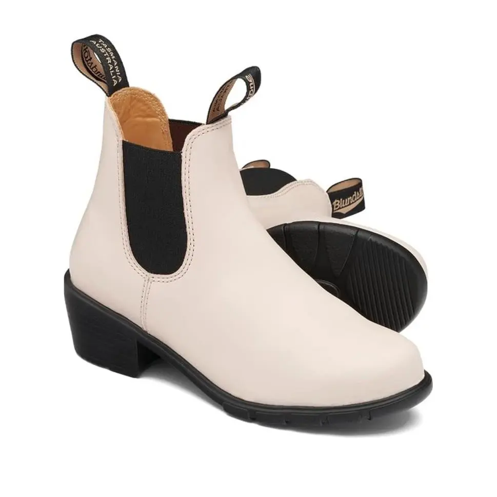 Blundstone 2160 Pearl Heeled Chelsea Boot BL2160 White Women`s Size 7.5 US