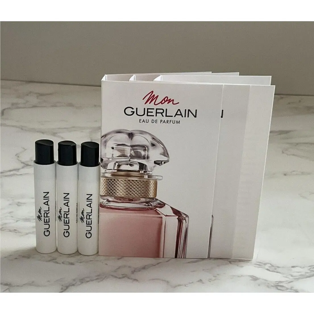 3x Guerlain Mon Edp 0.7ml/.02fl oz Perfume Spray Sample Vial