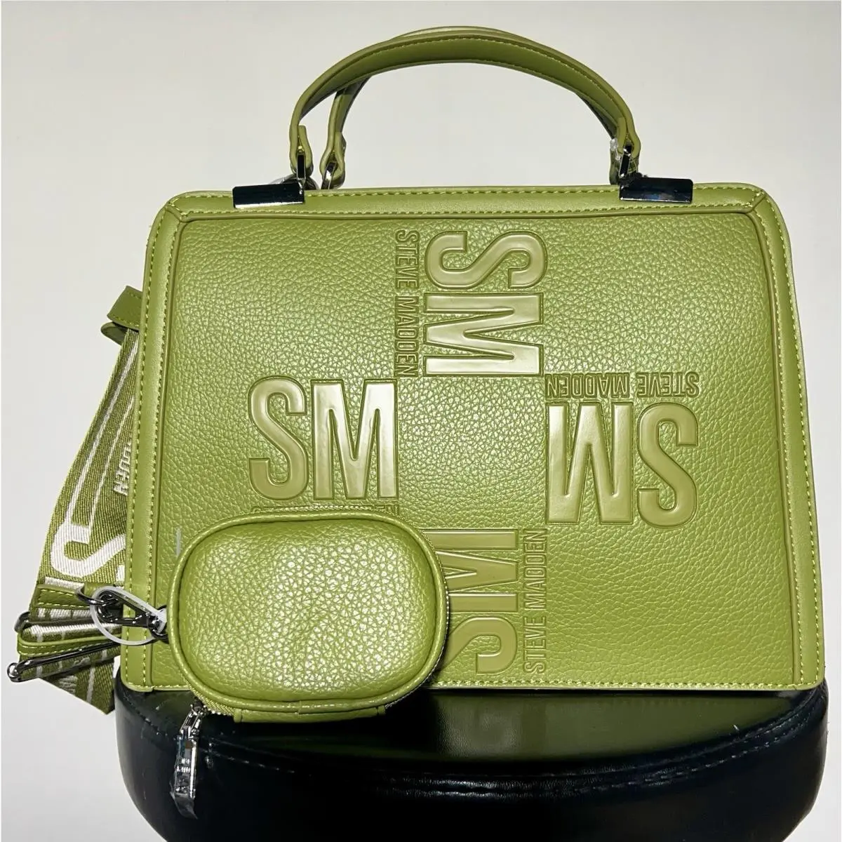 Steve Madden Olive Bmateo Toto Satchel Crossbody Bag