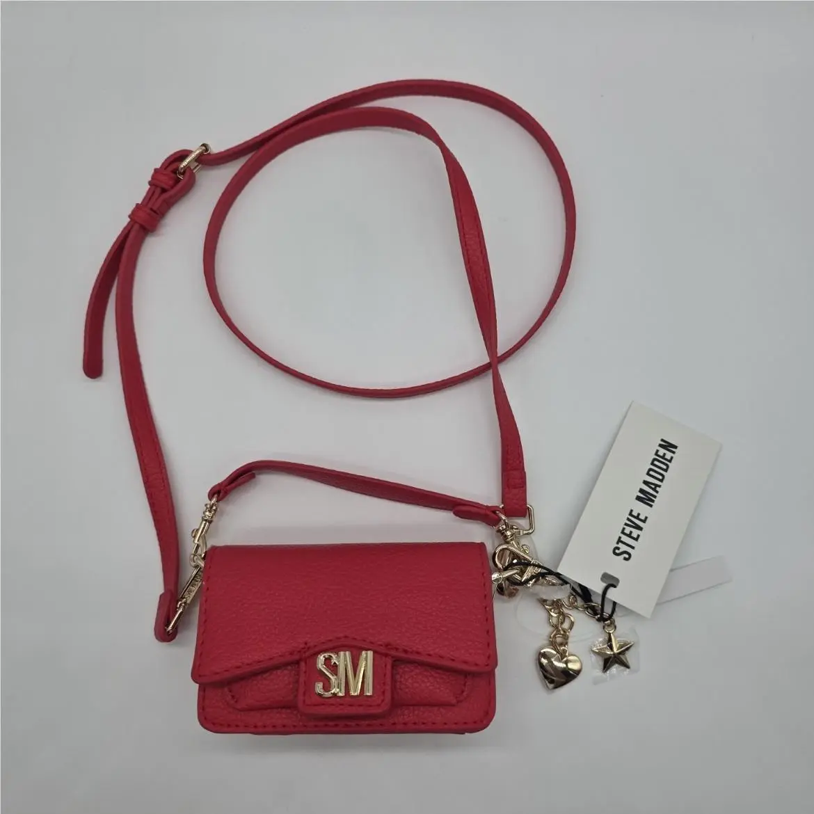 Steve Madden Red Mini Crossbody Wallet Purse Mini Bag