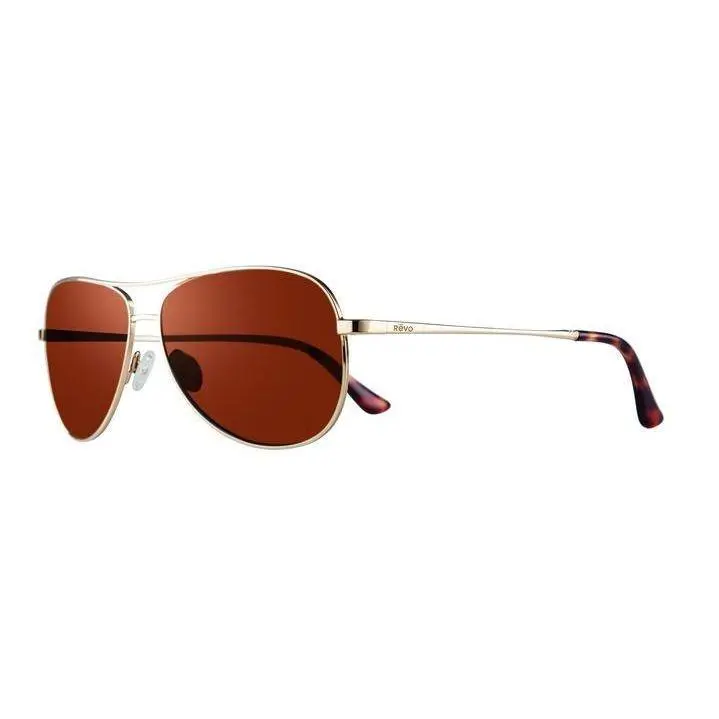 Sunglasses Relay Gold Frame / Copper Brown Drive Polarized Lens RE1014 by Revo