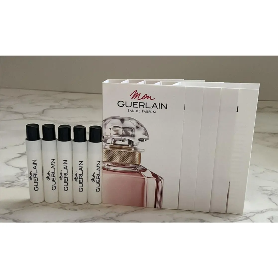 5x Guerlain Mon Edp 0.7ml/.02fl oz Perfume Spray Sample Vial