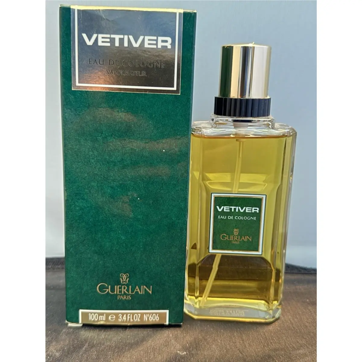 Vetiver De Guerlain Eau De Cologne 3.4oz 100 ML Spray No 606