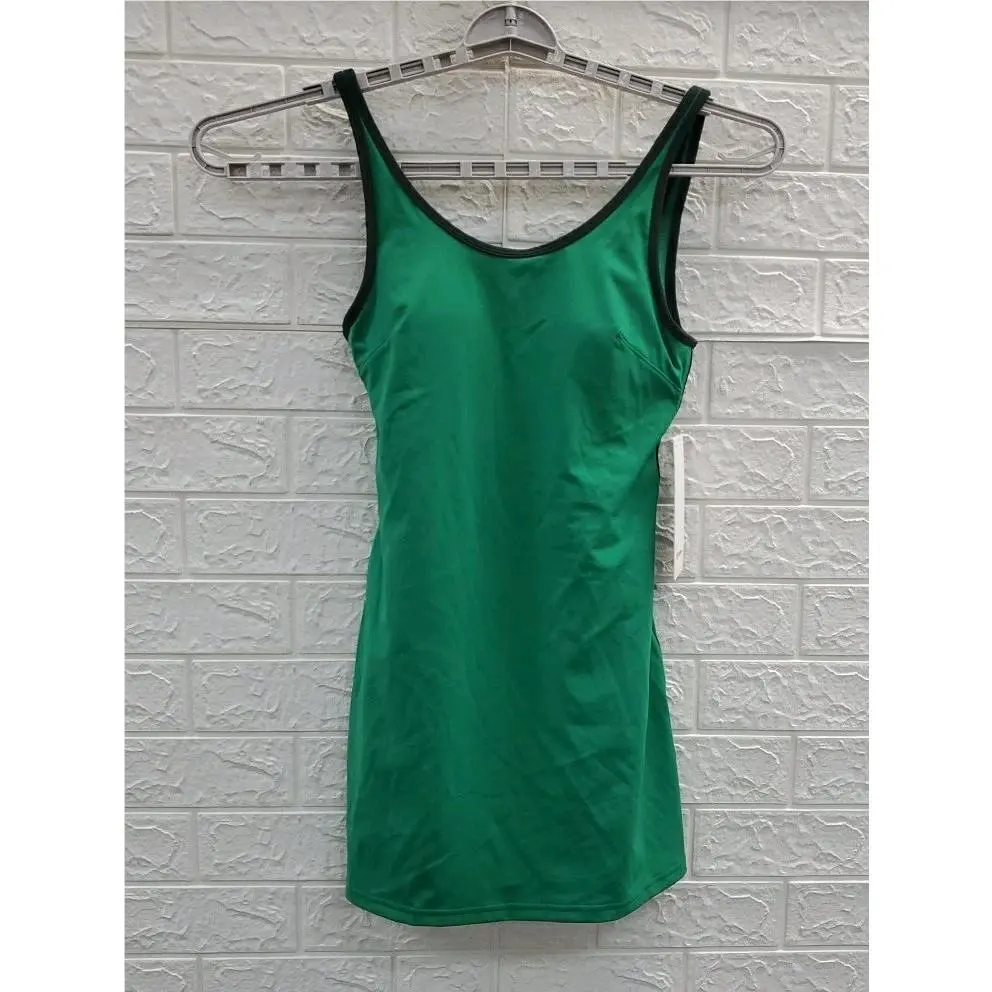 Lululemon Scoop-neck Cutout Tight Fit Tennis Dress Green Size Small