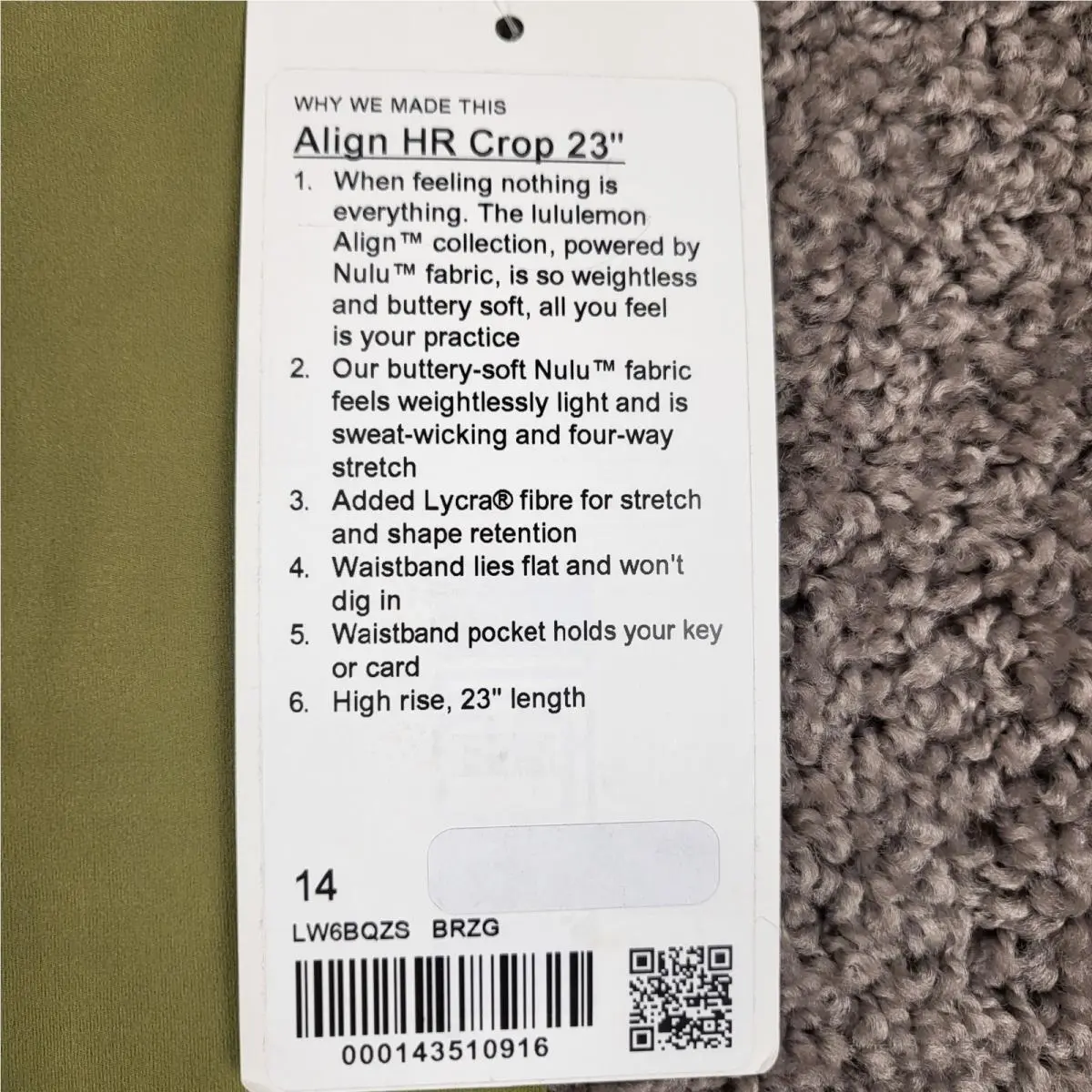 Lululemon clothing - Green 2