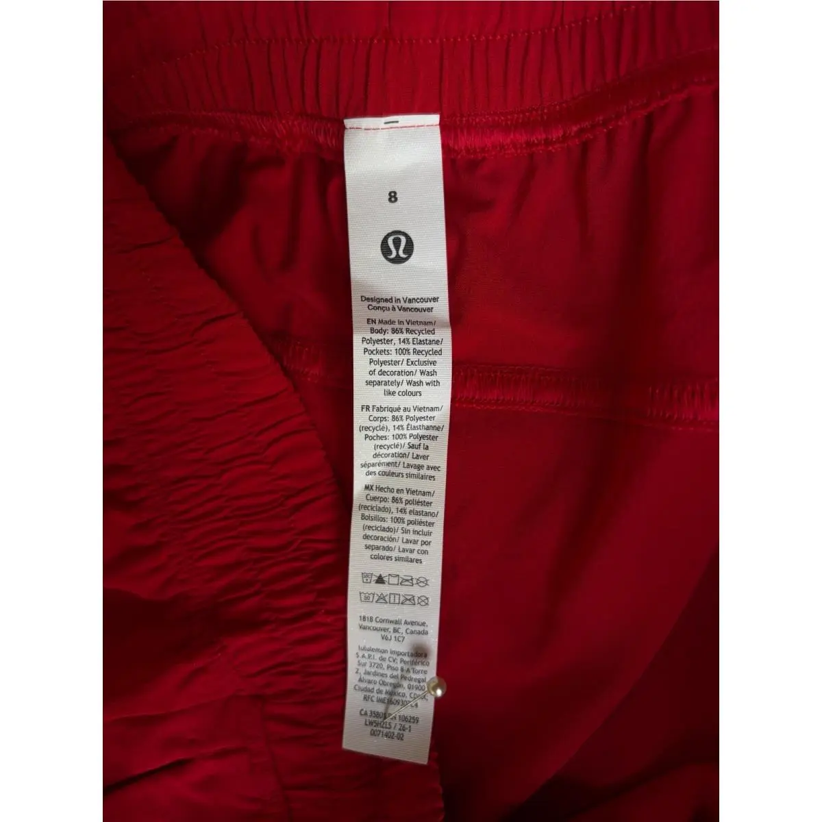 Lululemon clothing - Red 5