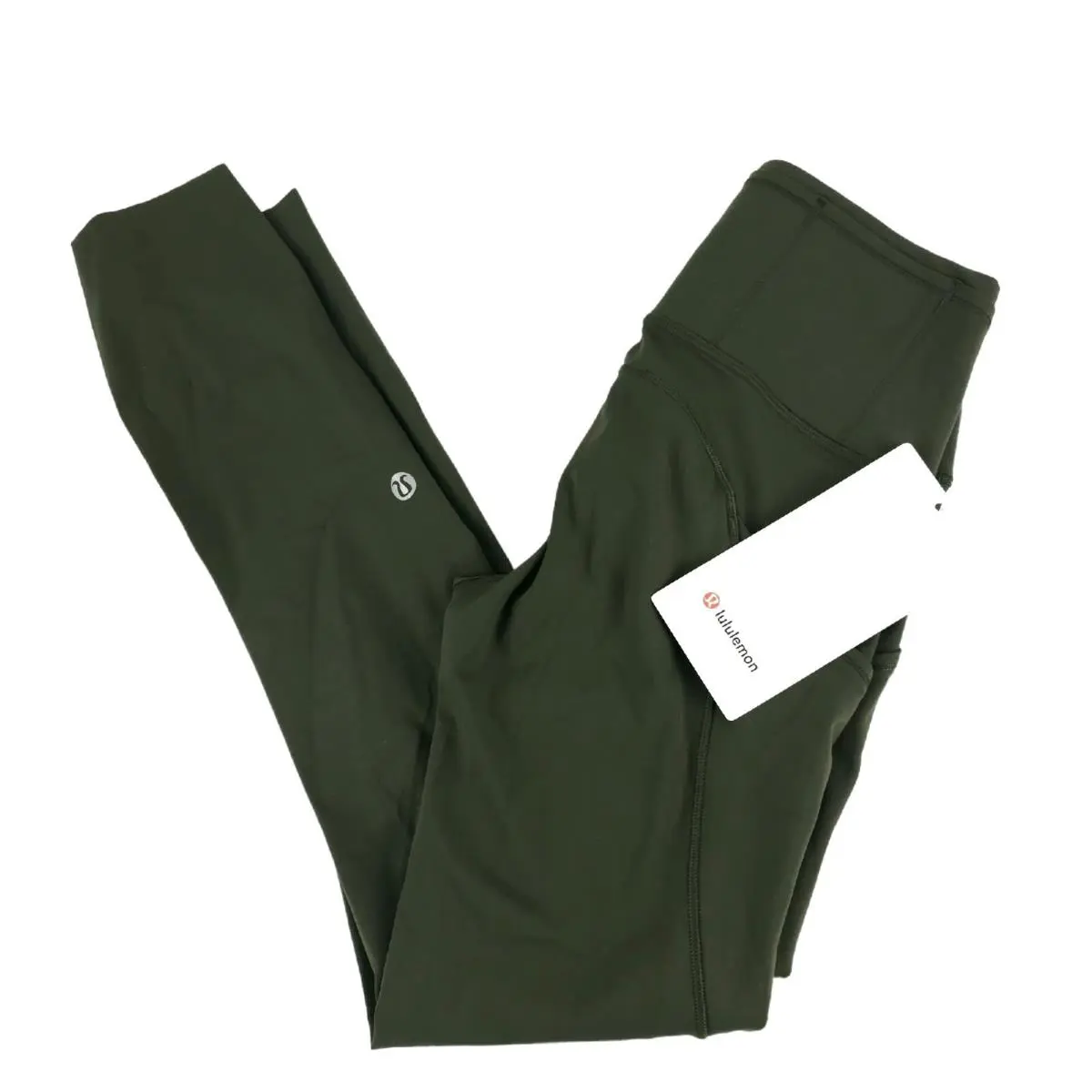 Lululemon Fast Free HR Crop 23” Nulux Leggings Dkov Dark Olive Size 2