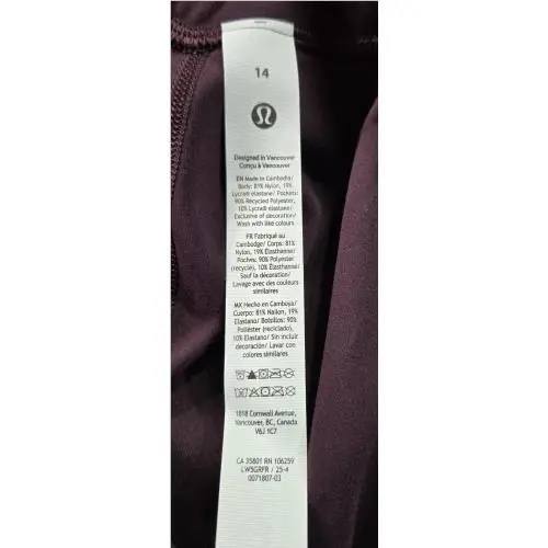Lululemon clothing - Purple 3