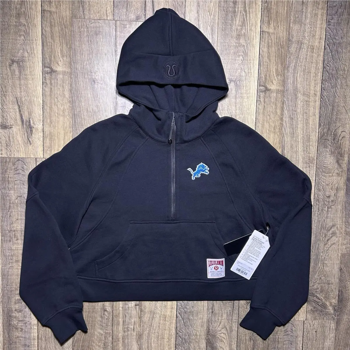 Womens Detroit Lions Lululemon Scuba Oversized Half-zip Hoodie Sz M / L