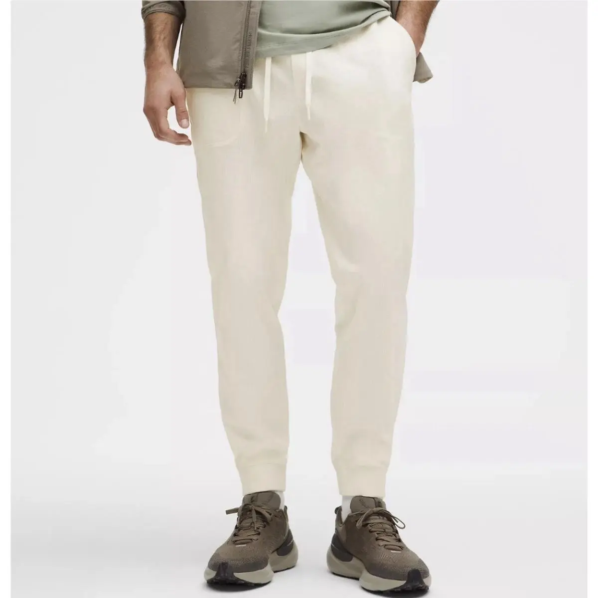 Lululemon Abc Jogger Wovenair Light Ivory Men`s Large