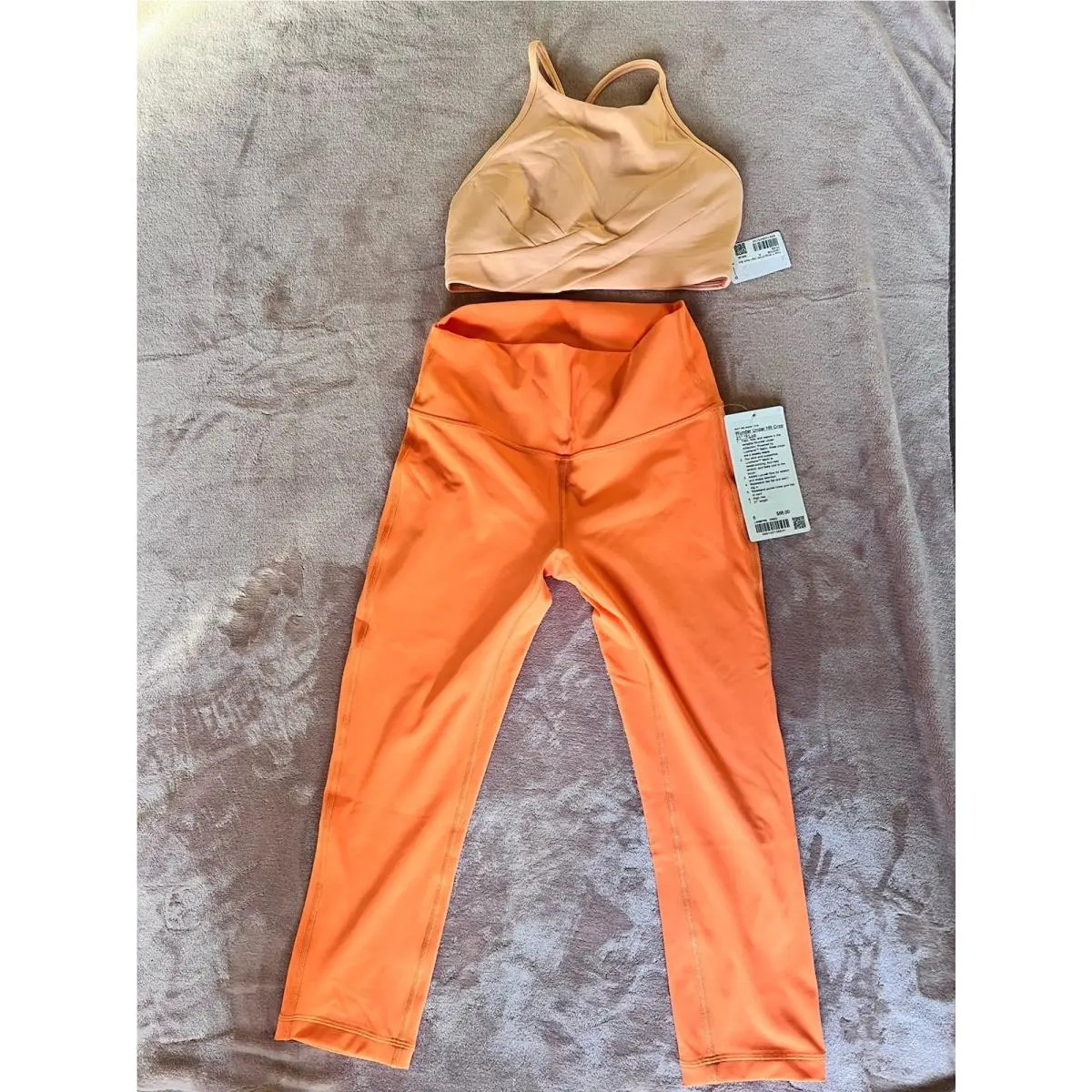 Lululemon Wunder Under HR Crop 21” Flux Orso Size 6