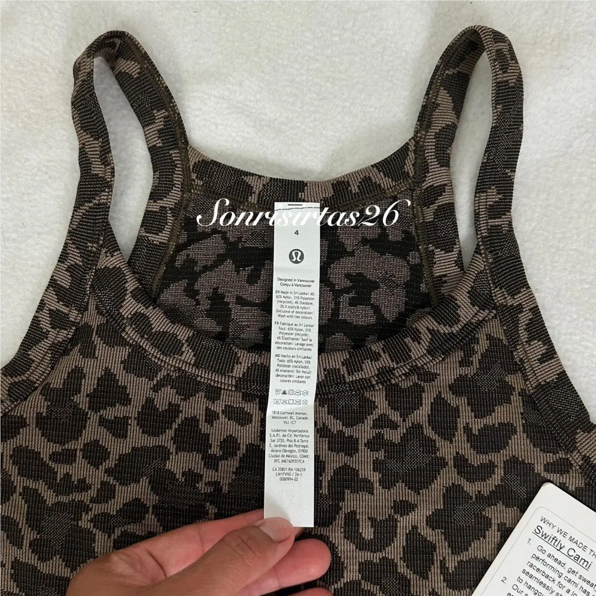 Lululemon clothing - Lululemon Swiftly Cami - Swiftly Cami - Brown 8
