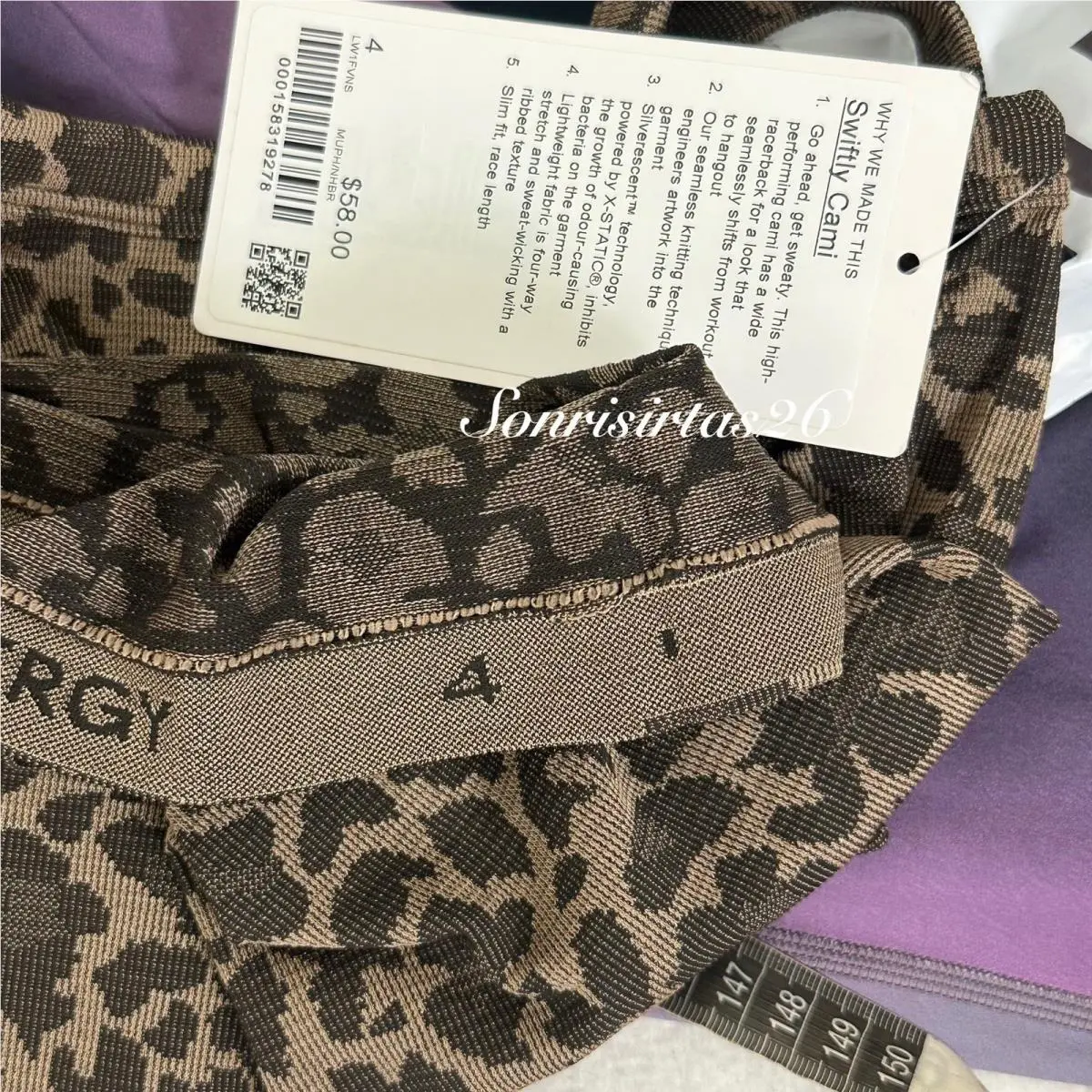 Lululemon clothing - Lululemon Swiftly Cami - Swiftly Cami - Brown 6