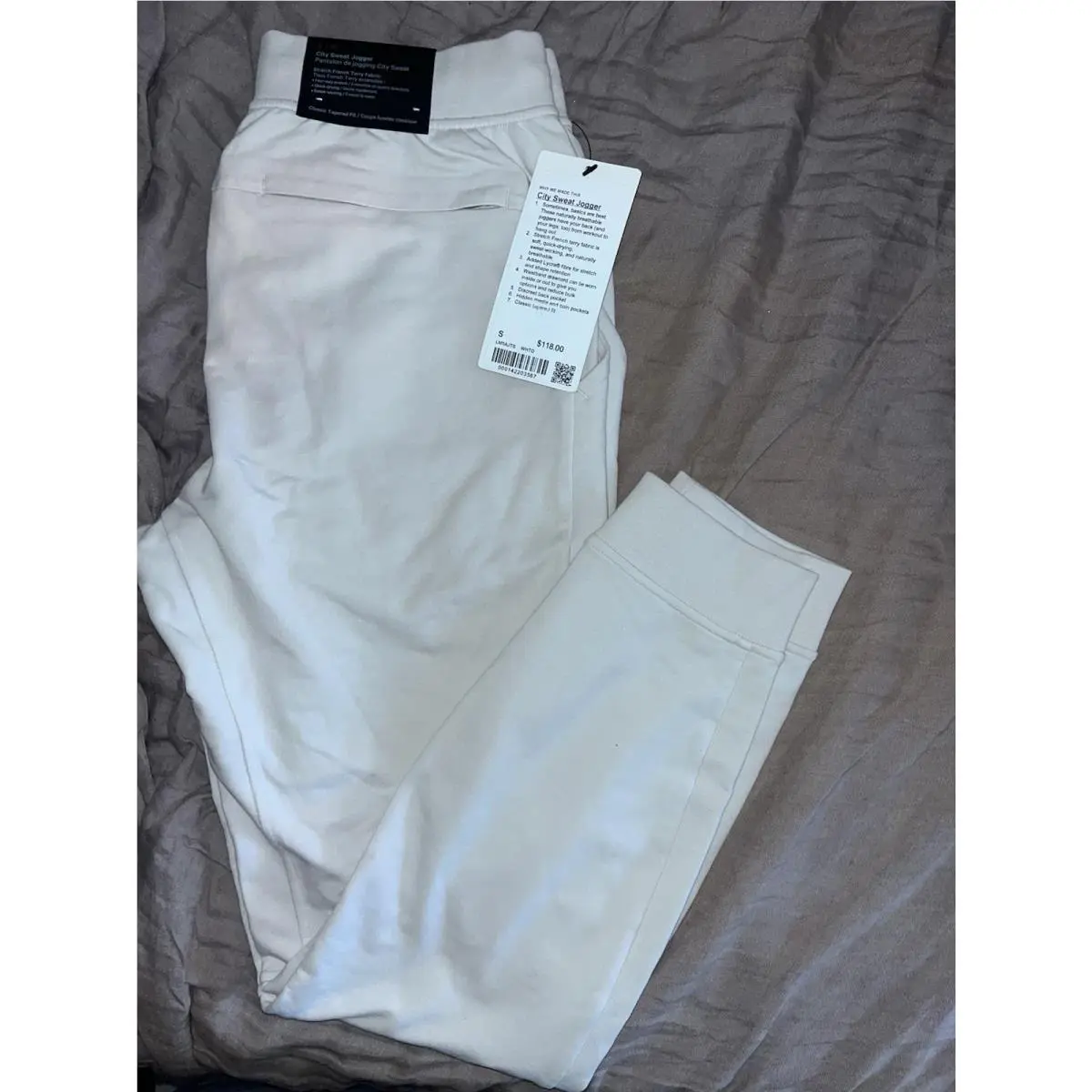 Lululemon City Sweat Joggers - Men`s Small White