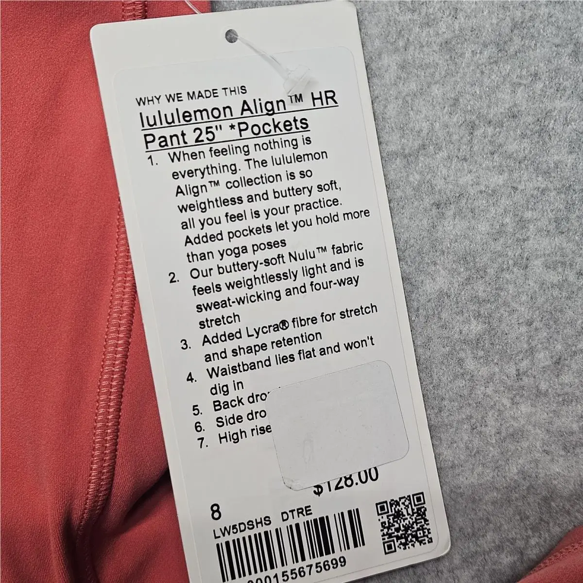 Lululemon clothing - LW5DCES - LW5DCES - desert red 1