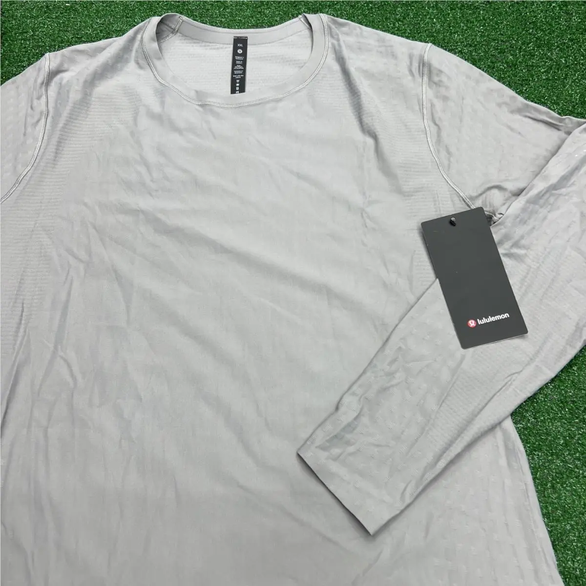 Lululemon Senseknit Running Long Sleeve Men`s Xxl Rhino Gray Compression Fit