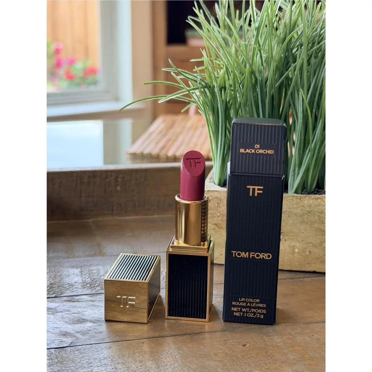 Tom Ford Lip Color Matte Lipstick 01 Black Orchid 3g Rare