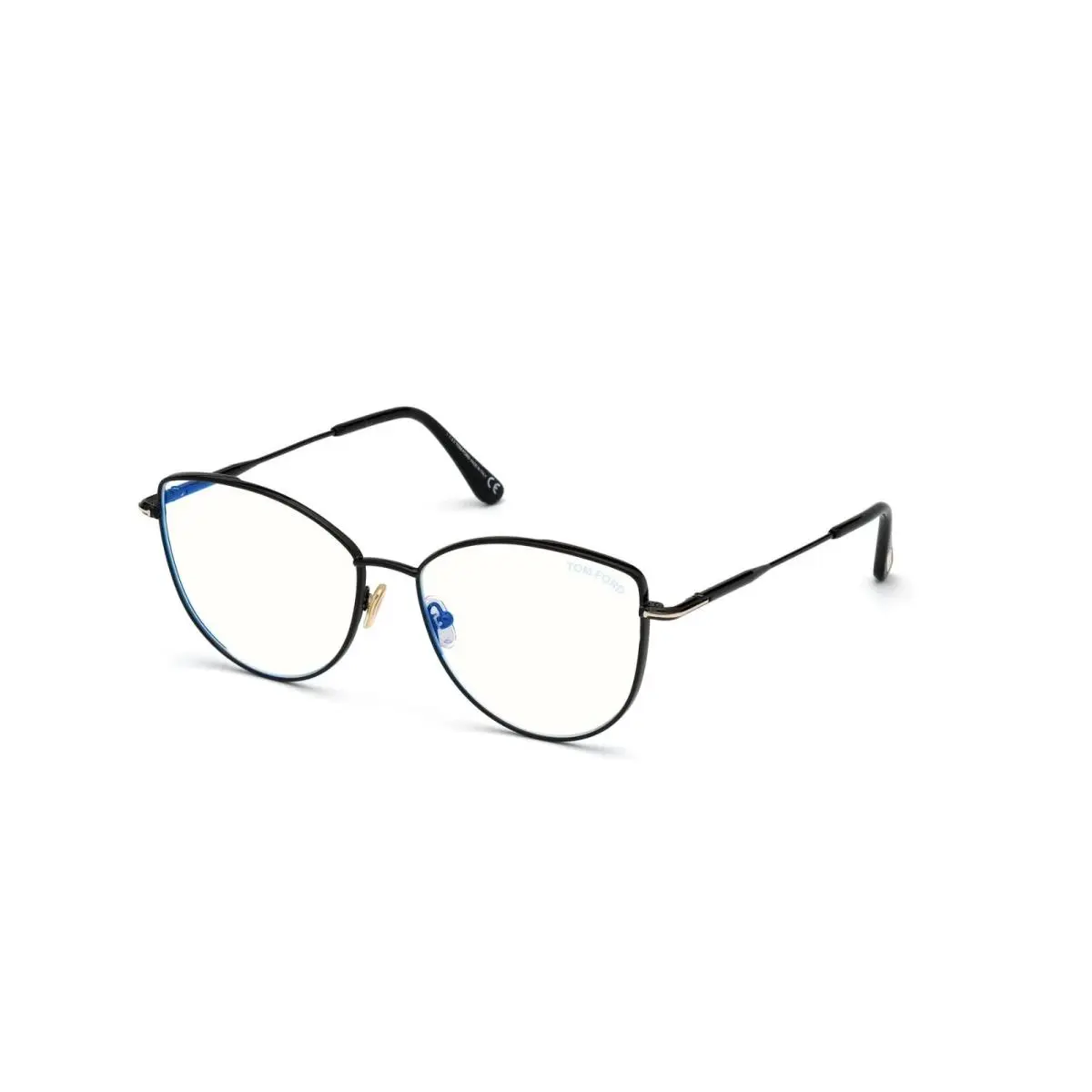 Tom Ford Eyeglasses w Soft Case - FT5667B 001 - Shiny Black 55-15-135