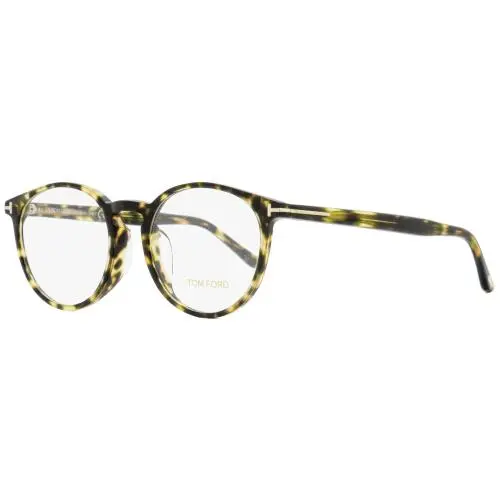 Tom Ford FT 5524/O 055 Spotty Havana Round Eyeglasses 49mm