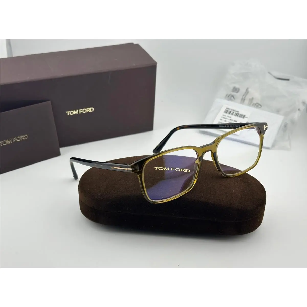 Tom Ford TF5831-B 096 Havana Brown Eyeglasses Frame 53-18-145