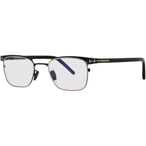 Tom Ford Eyeglasses w TF Case - FT5854DB 001 - Shiny Black/gold 49-20-145
