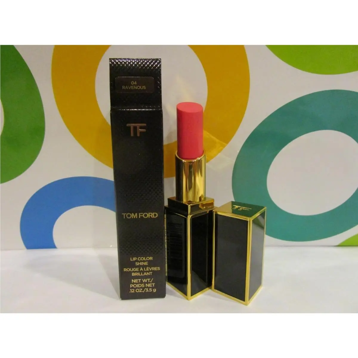 Tom ~ Lip Color Shine ~ Ford Lip Color Shine 04 Ravenous .12 OZ Full Size Boxed