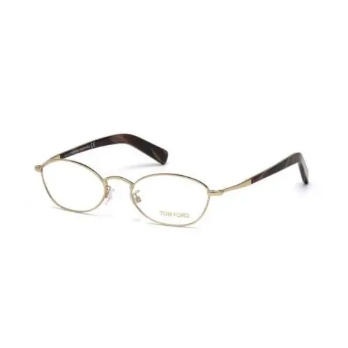 Tom Ford Eyeglasses TF5368 030 Gold with Red/brown Handles