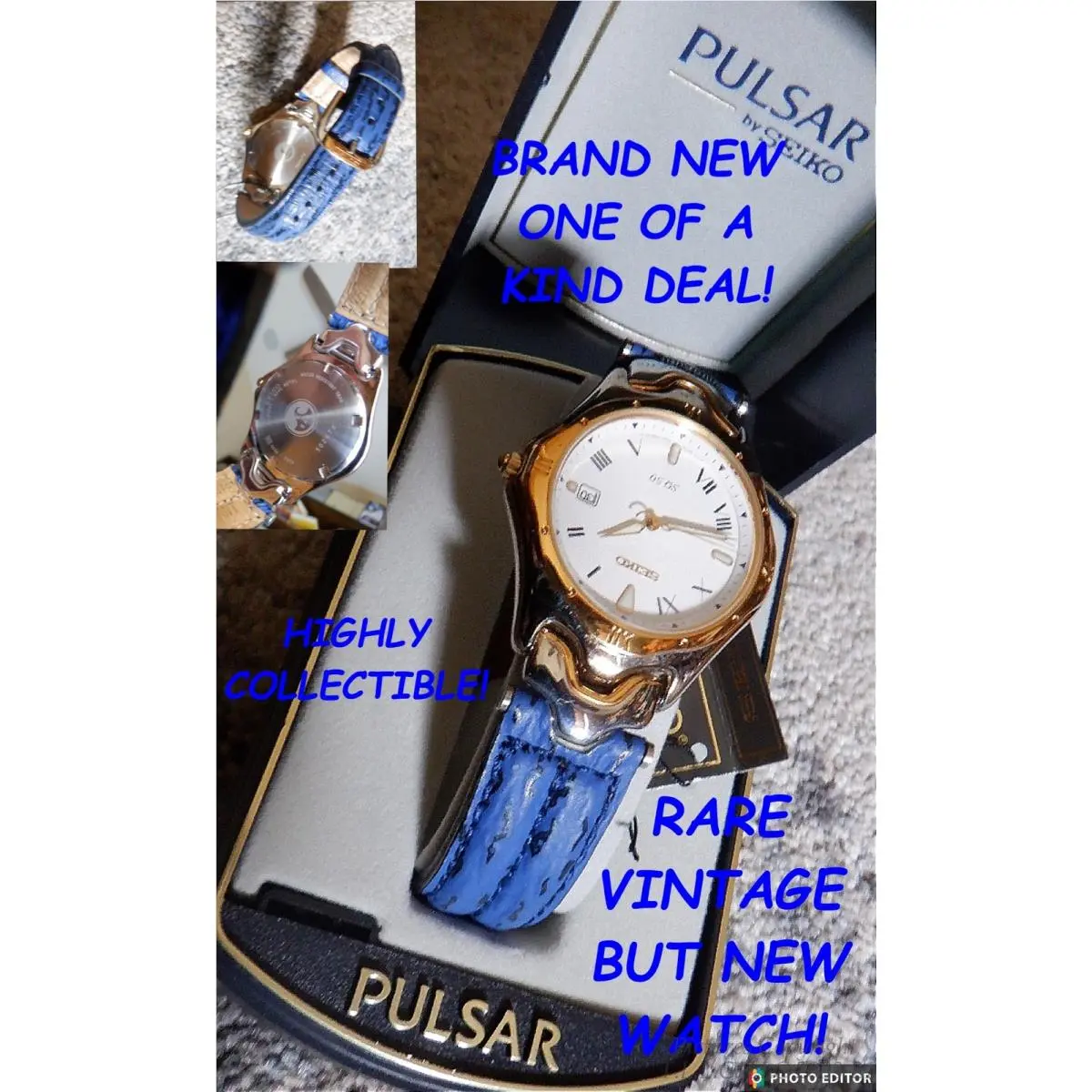 7N32-F010 Pulsar BY Seiko Rare Collectible Mens Dress Watch Pulsar Watch