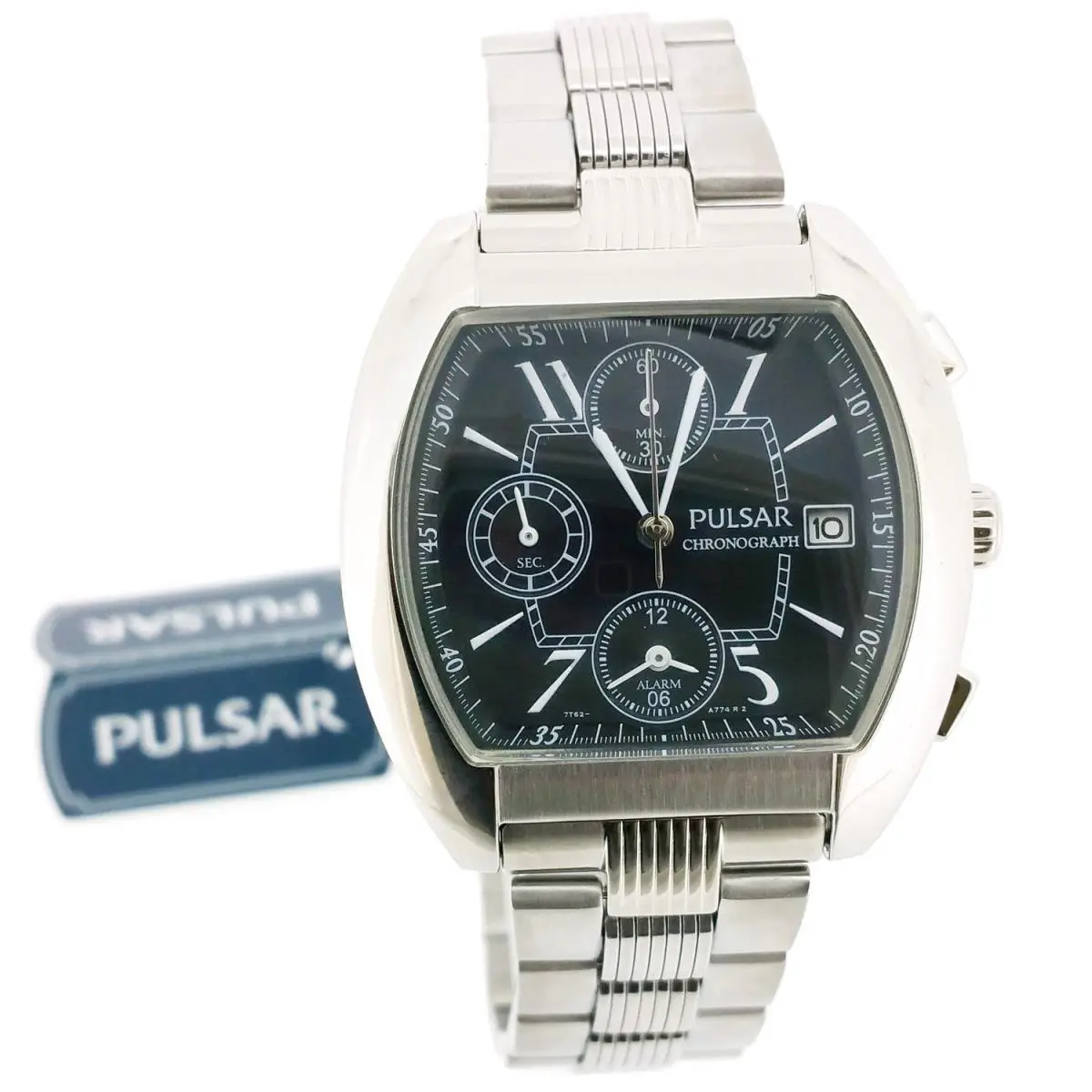 Pulsar Men`s PF3237 Chronograph Watch Alarm Seiko 7T62 Movement