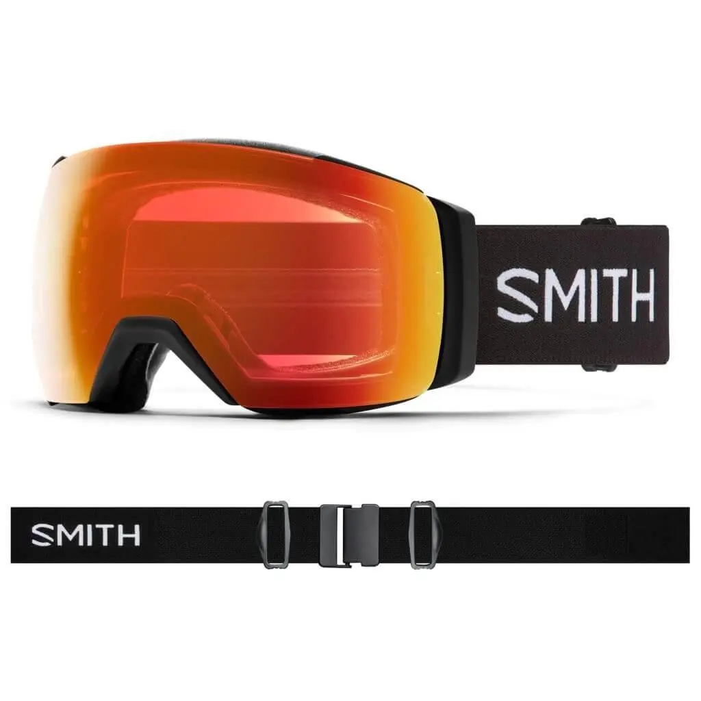 Smith I/o Mag XL Goggles Chromapop Magnetic Lens Change Black - CPE Red Mirror + CP Storm Sensor Mirror by Smith Optics