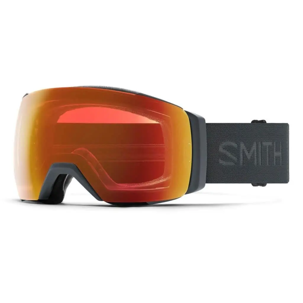 Smith I/o Mag XL Goggles Chromapop Magnetic Lens Change Slate - CPE Red Mirror + CP Storm Blue Sensor Mirror by Smith Optics