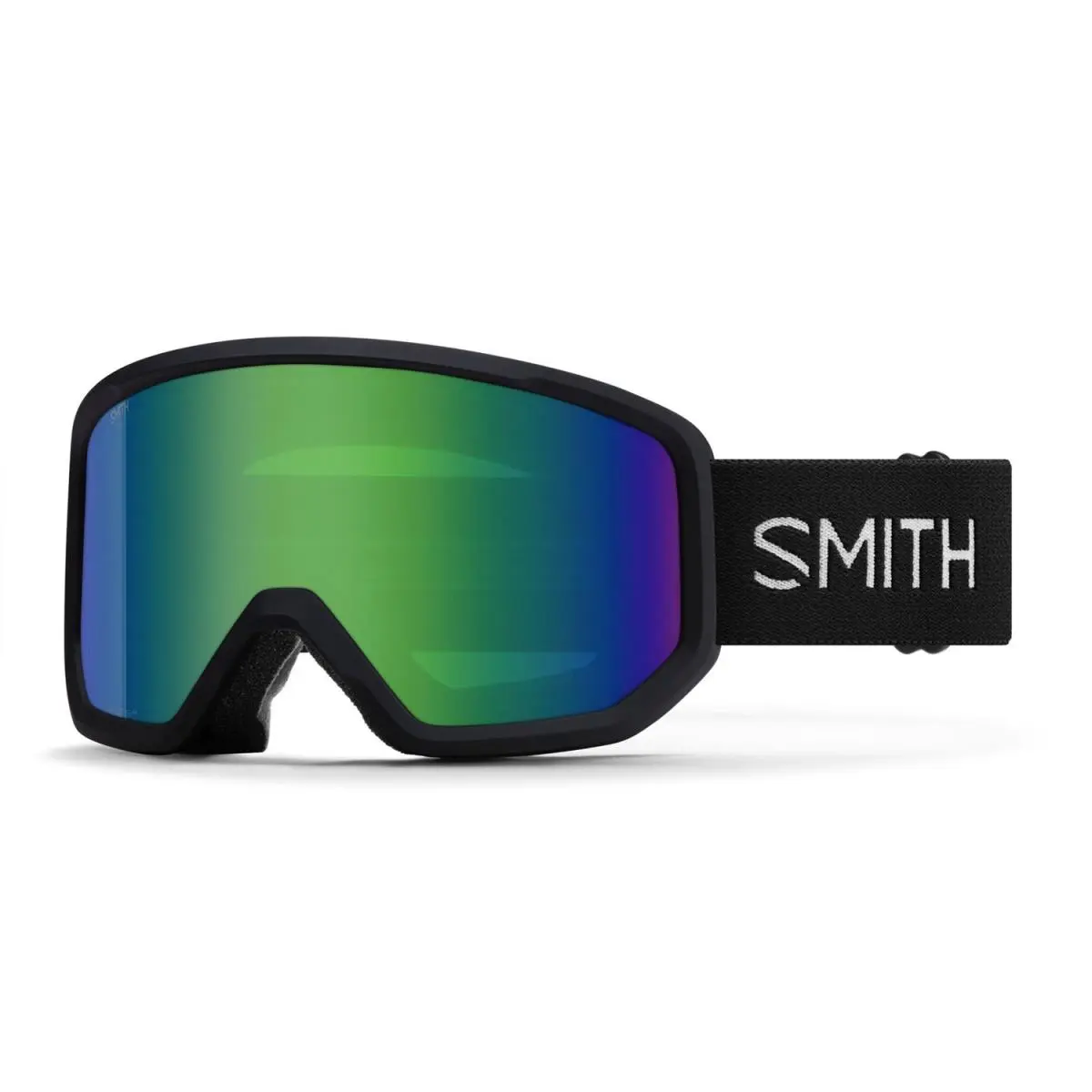 Smith Transfer Ski / Snow Goggles Black Frame Green Sol-x Mirror Lens
