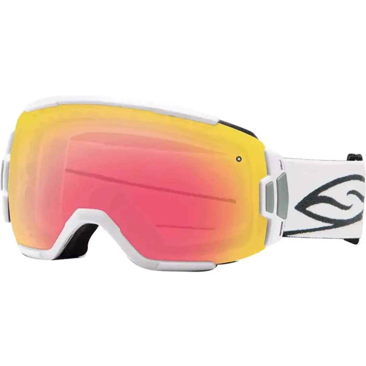 Smith Optics Adult Vice Snow White/red Sensor Mirror One Size Goggles