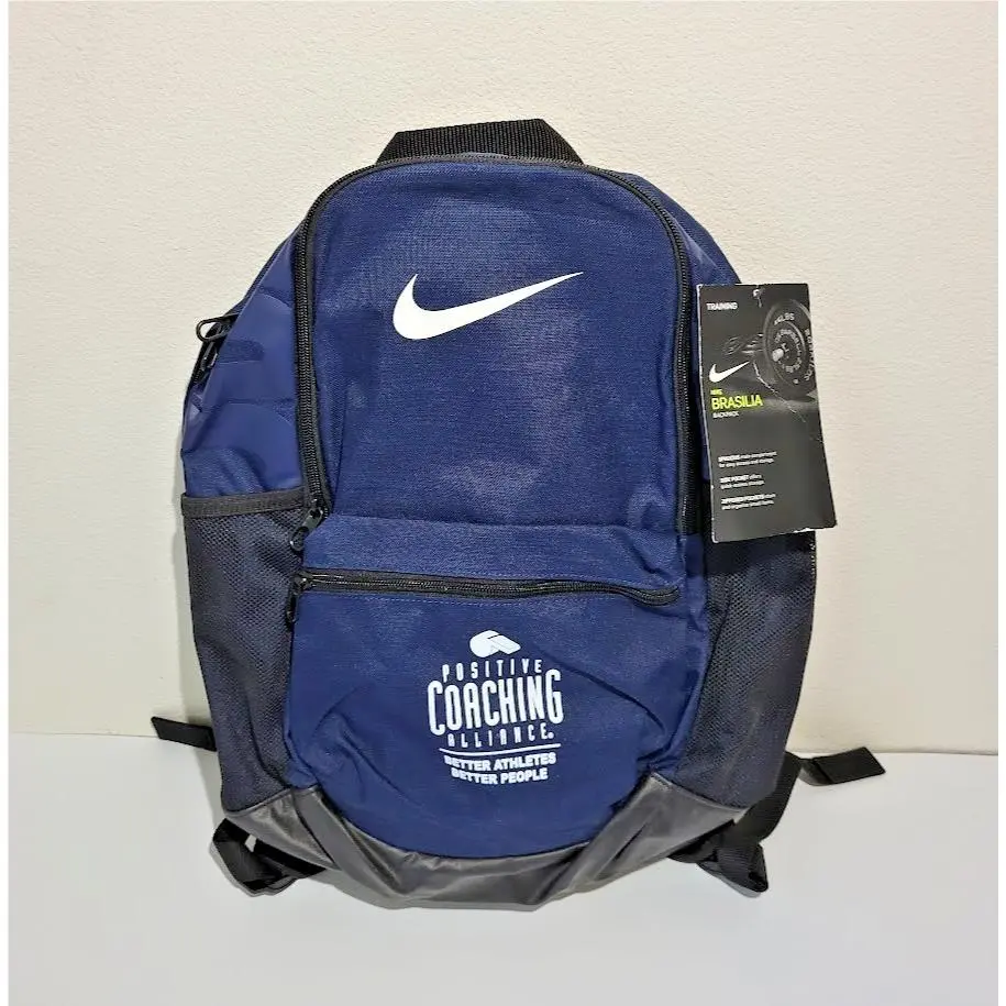 Nike Brasilia Training Backpack Blue Positive Coaching Alliance 2016 Size M Bag
