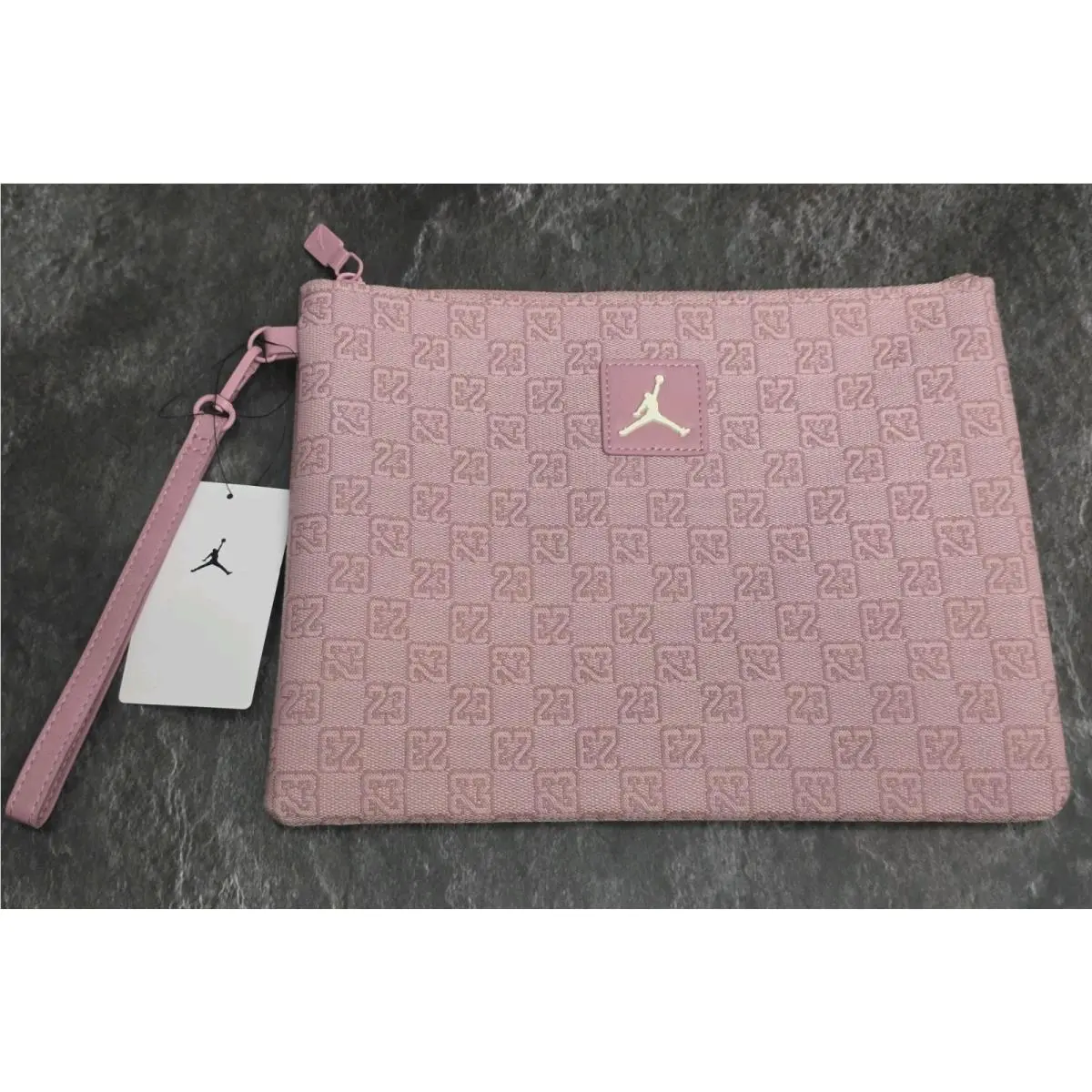 Nike Air Jordan Monogram Pouch Bag 0.69L Pink Glaze MM0897 AF4