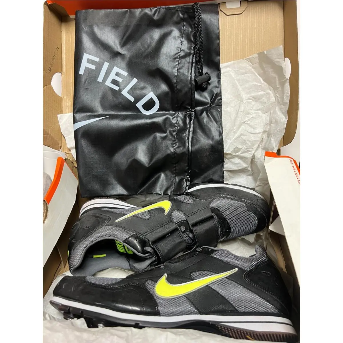 Nike Zoom TJ 3 Black/volt-dark Gray Mens 12 Womens 13.5 W/bag Only