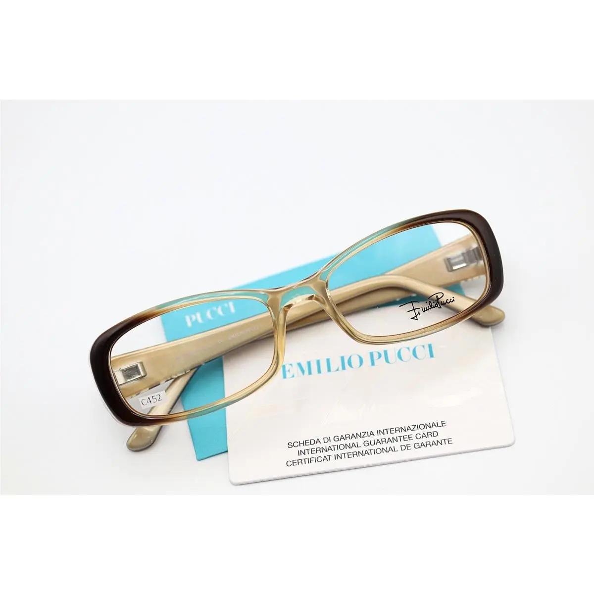 Emilio Pucci EP2660 236 Brown Gradient 51-17-130 Eyeglass Frames Flex Italy