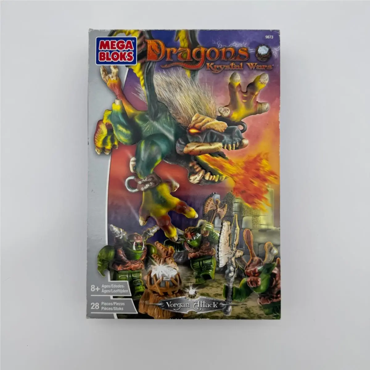 Mega Bloks 9873 Dragons Krystal Wars Vintage Vorgan Attack