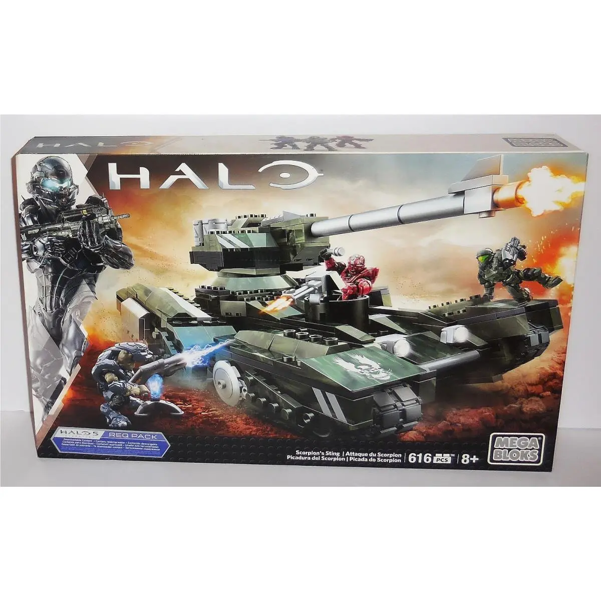 New: Mega Bloks: Halo Scorpion`s Sting Tank CNG68 Set