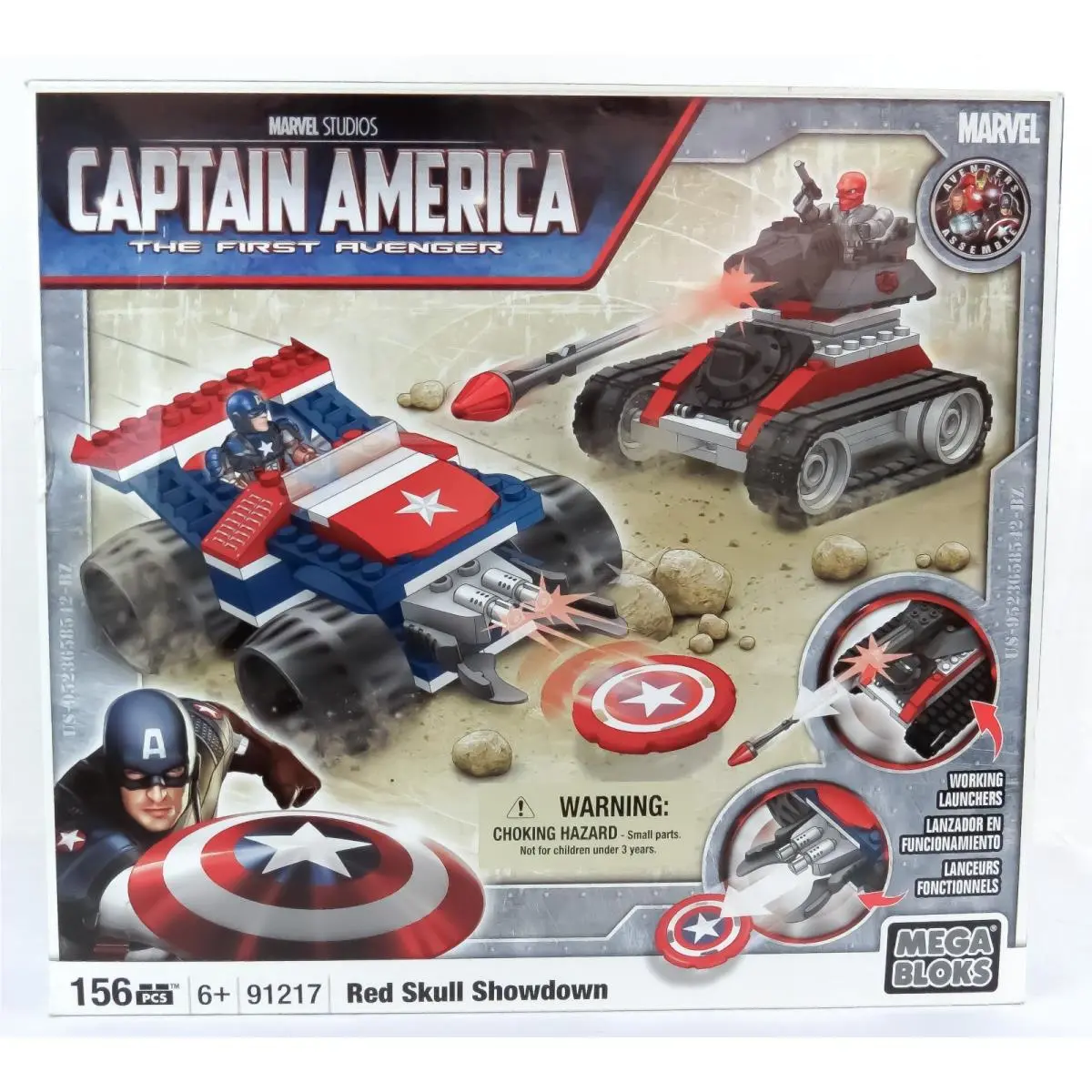 Mega Bloks 91217 Marvel Studios Red Skull Showdown Captain America 156 Pcs