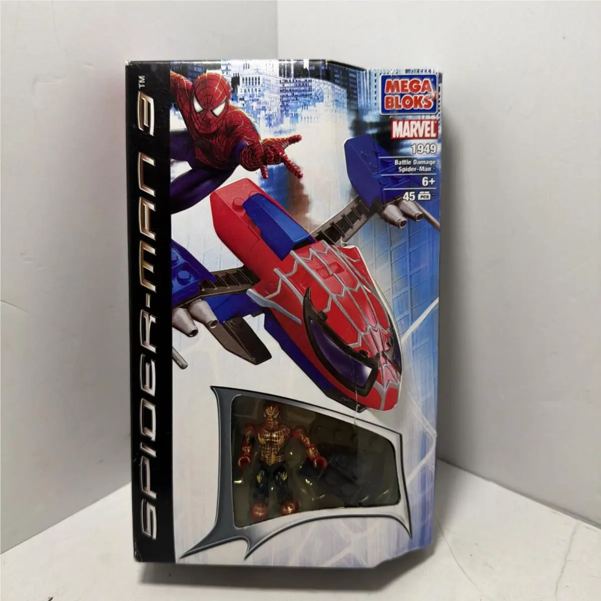 Mega Bloks Marvel Spider-man 3 1949 : Battle Damage Spider-man - Htf 2007