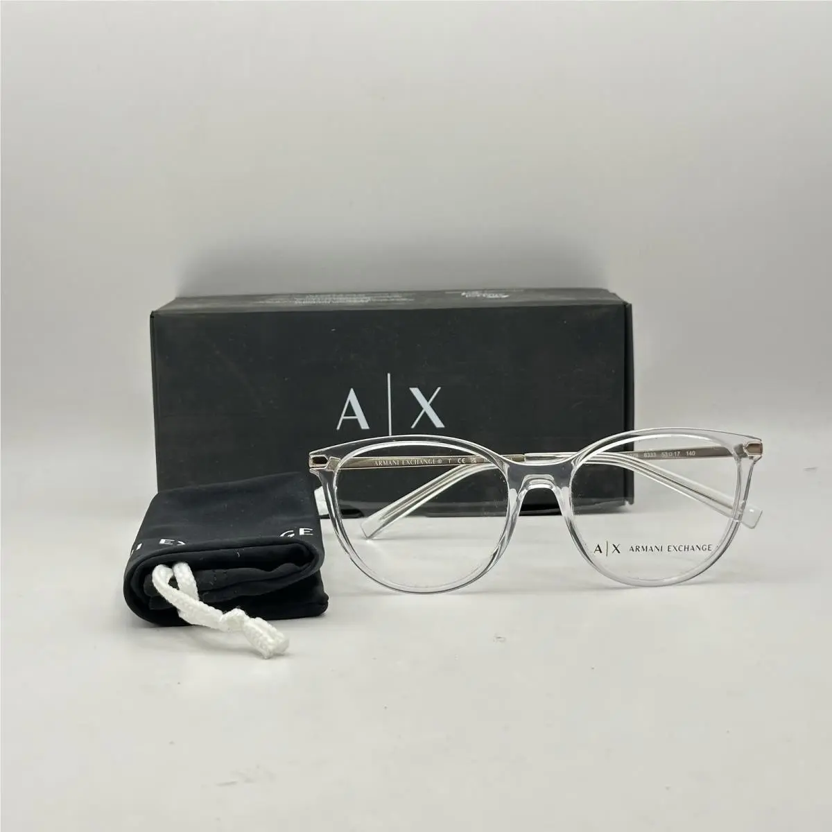 Armani Exchange Womens Phantos Full Rim Eyeglasses AX3078 Clear