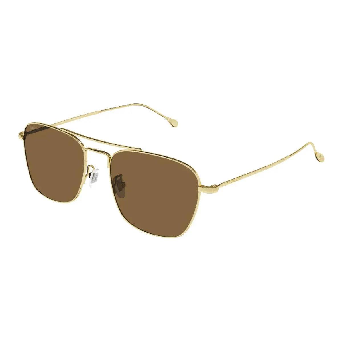 Men`s GG1183S Square Sunglasses GG1183S Black or Gold Brown/Gold by Gucci