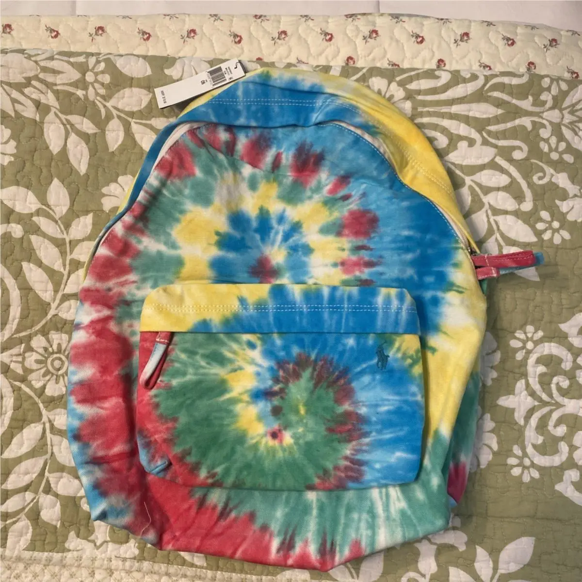 Polo Ralph Lauren Canvas Tie Dye Canvas Backpack Adult Bookbag