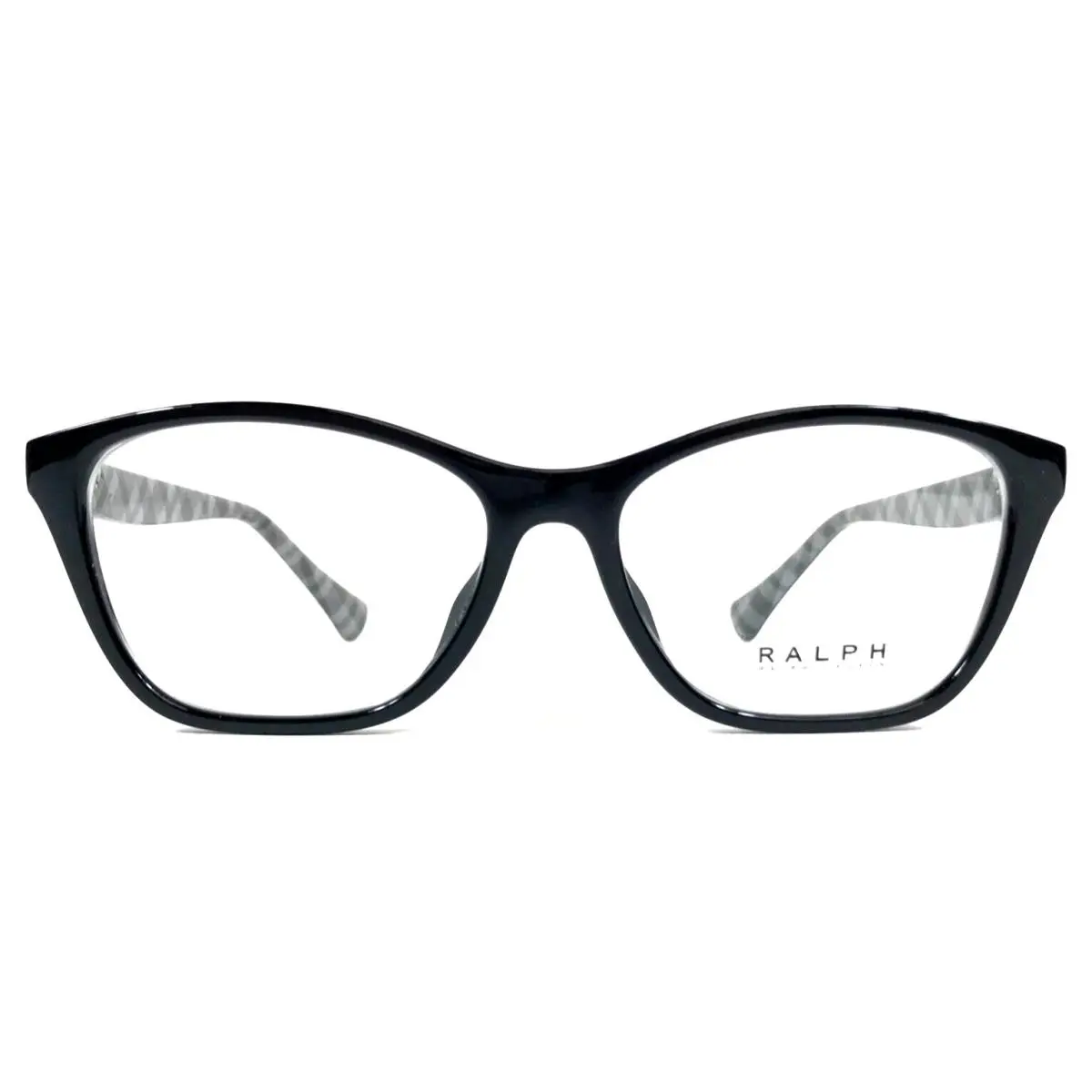Ralph Lauren Eyeglasses Frames RA7144U 5001 Black Cat Eye Plaid 52-15-145