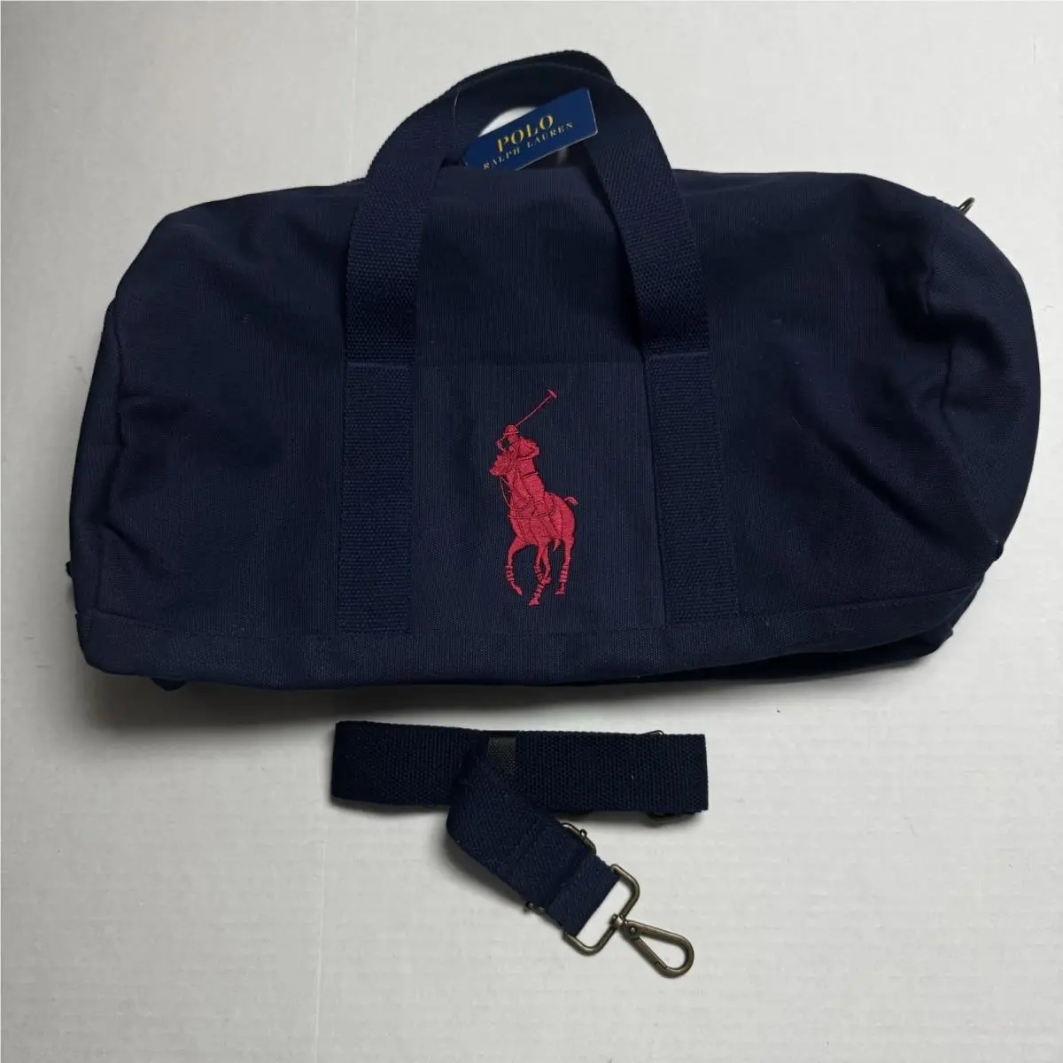 Polo Ralph Lauren Unisex Polo Player Duffle Bag In Navy - Big Kid Adult = Small