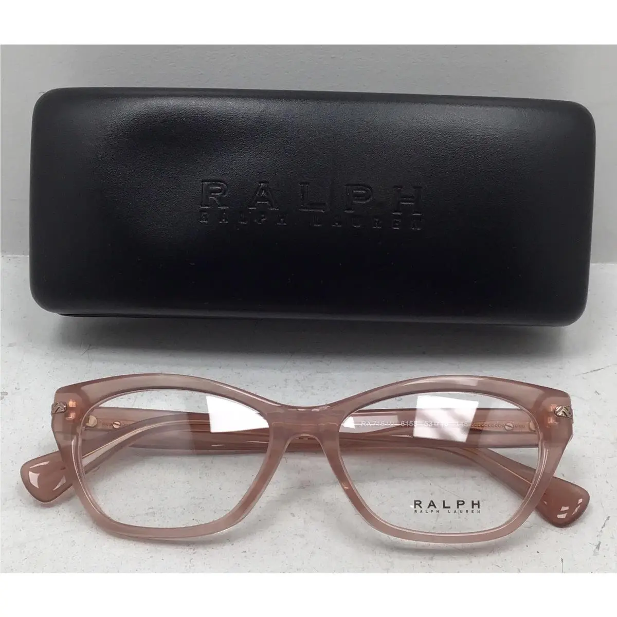 Ralph By Ralph Lauren Women’s RA7161U Eyeglasses In Transparent Rose Size 53