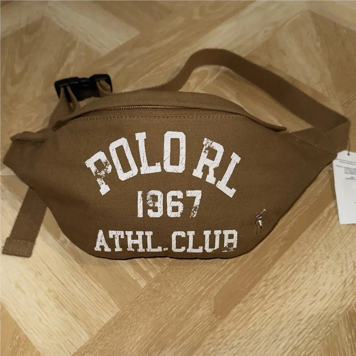 Polo Ralph Lauren Athletic Club Spellout Crossbody Waist Fanny Pack Bum Bag Rare
