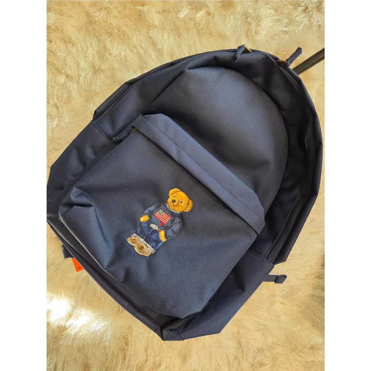 Polo Ralph Lauren Polo Bear Backpack Zip Blue School Travel